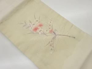 花々模様刺繍名古屋帯